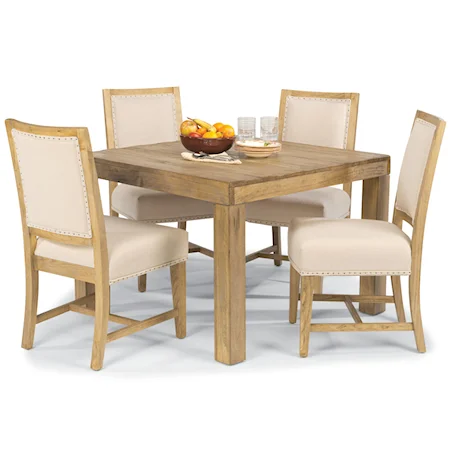 Game Table Set with Four Chairs